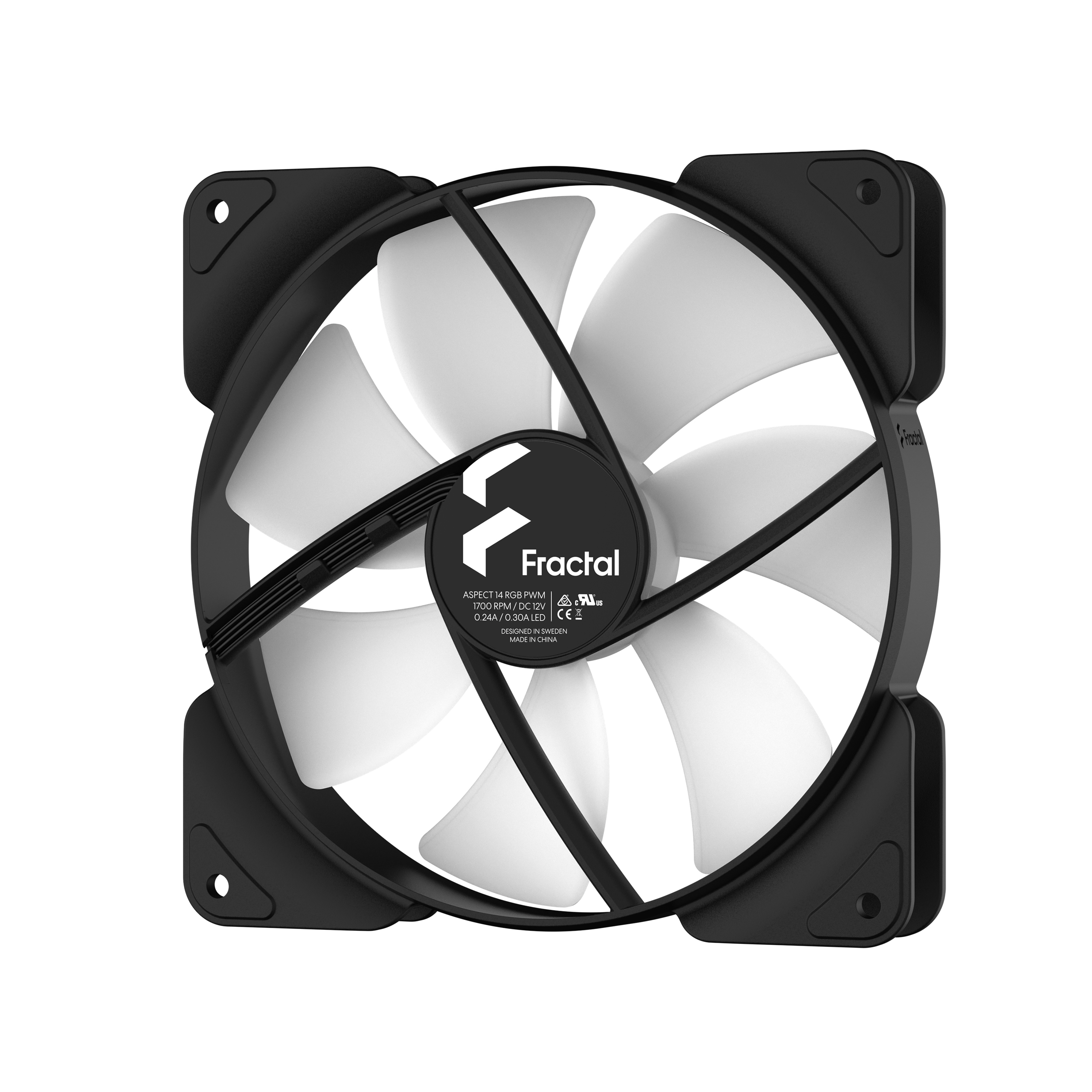 Ventilateur PC - FRACTAL DESIGN - Aspect 12 PWM Black ( FD-F-AS1