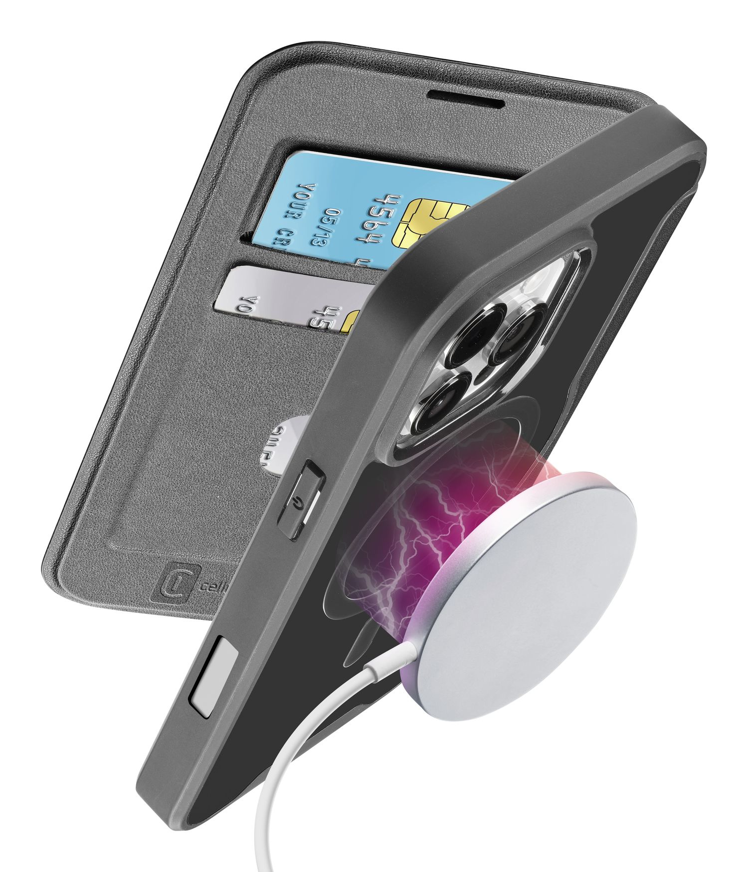Cellularline DAILYMAGIPH16PRMK coque de protection pour t�l�phones portables 17,5 cm (6.9) Folio Noir, Translucide