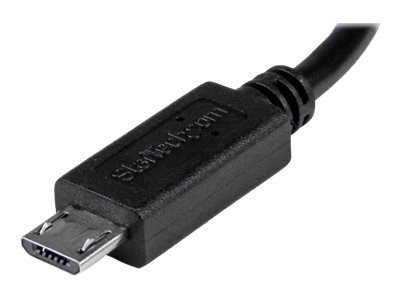 StarTech.com Cable USB OTG de 20cm - Cable Adaptador Micro USB a Mini USB - Macho a Macho