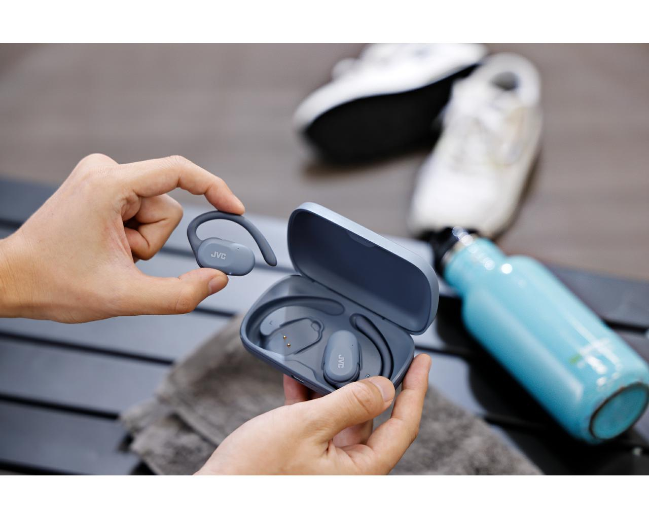 JVC HA-NP40T Headset True Wireless Stereo (TWS) Ear-hook, In-ear Calls/Music Bluetooth Grey