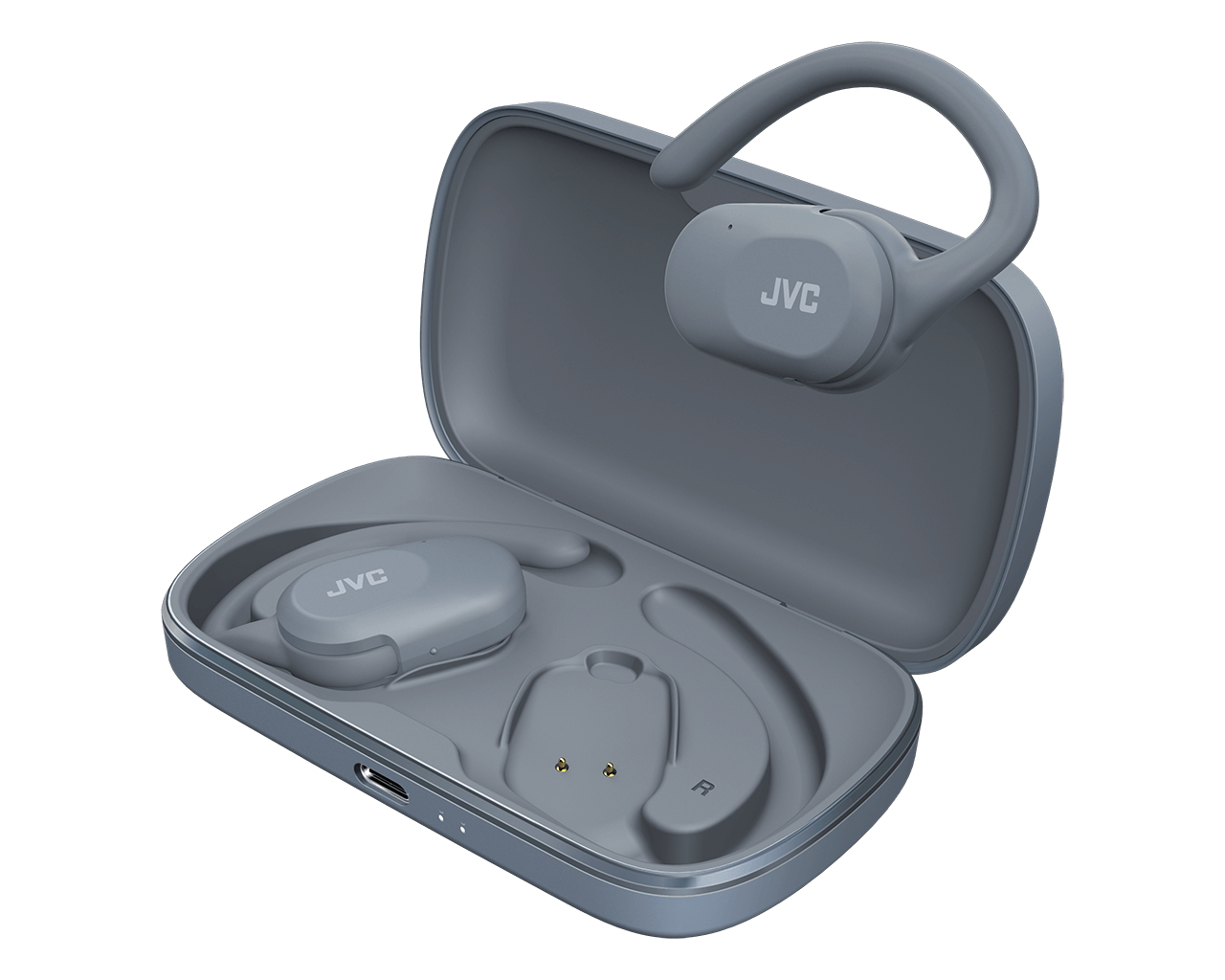 JVC HA-NP40T Headset True Wireless Stereo (TWS) Ear-hook, In-ear Calls/Music Bluetooth Grey