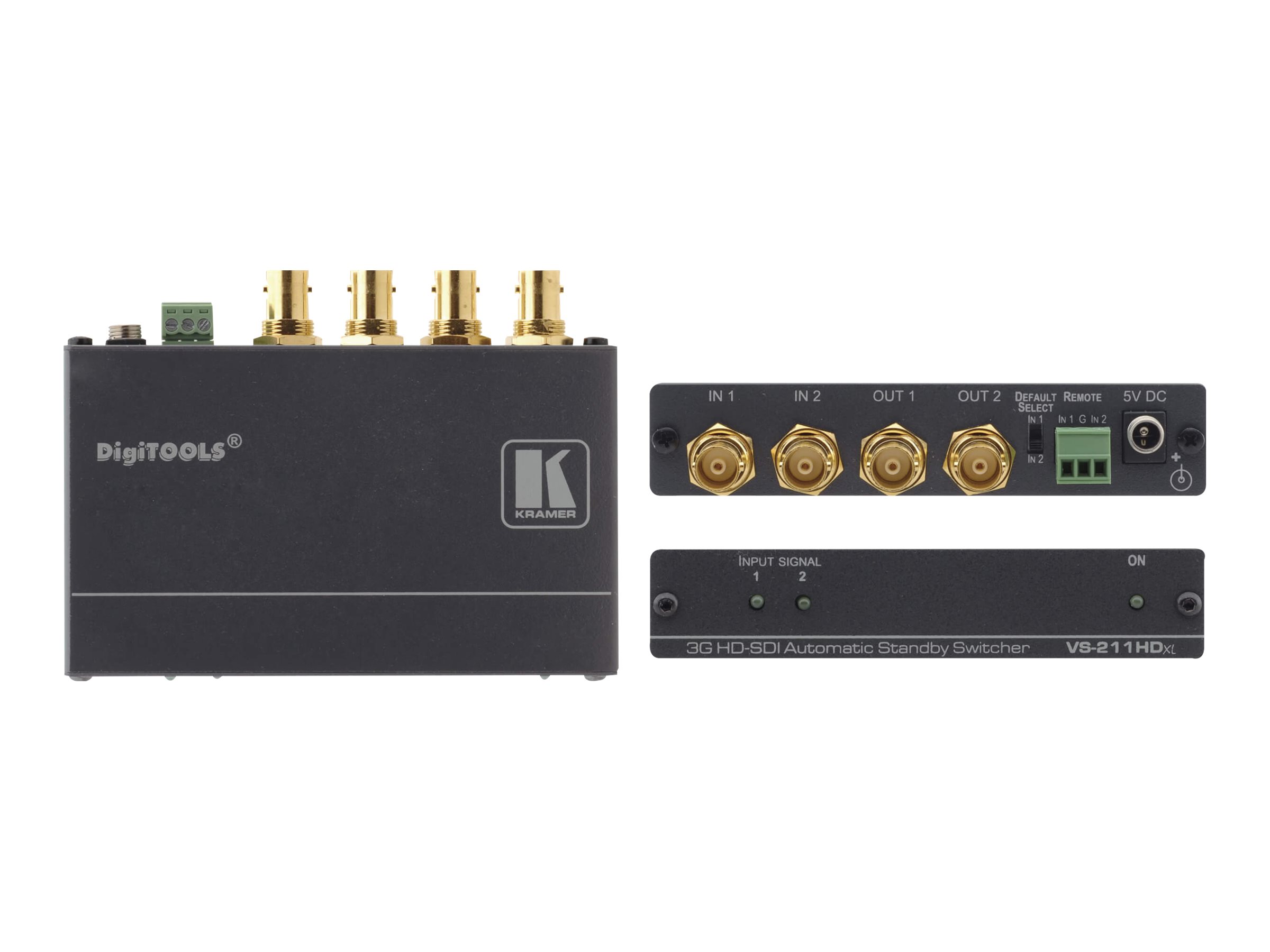 Kramer Electronics Kramer DigiTOOLS VS-211HDXL 2x1:2 3G HD-SDI Automatic Standby Switcher