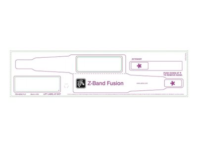 Zebra Z-Band Fusion - Polypropylen (PP) - Klebstoff - wei� - 70 x 22 mm 1000 Stck. (5 Rolle(n)