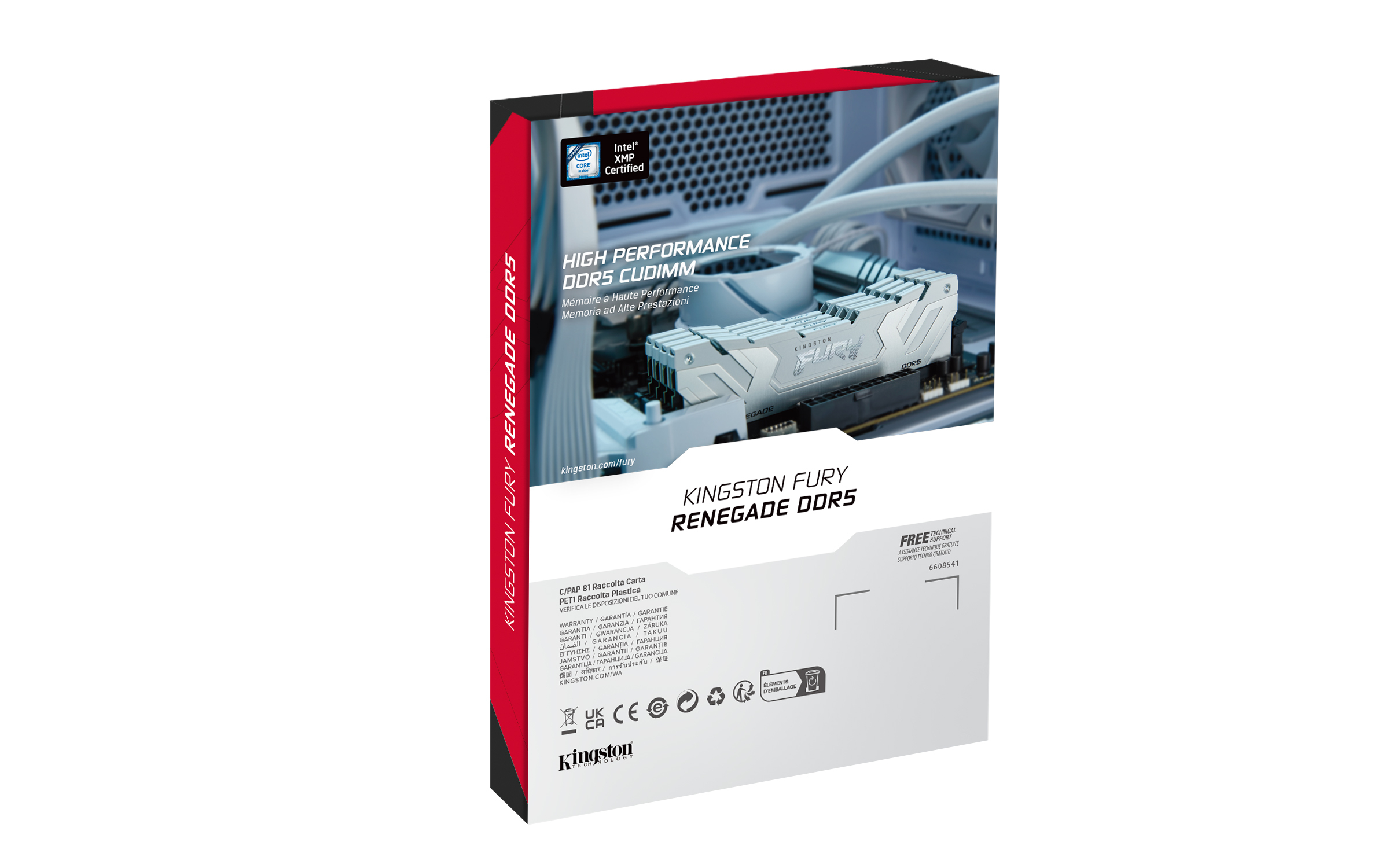 Kingston Technology FURY 24GB 8800MT/s DDR5 CL42 CUDIMM Renegade White