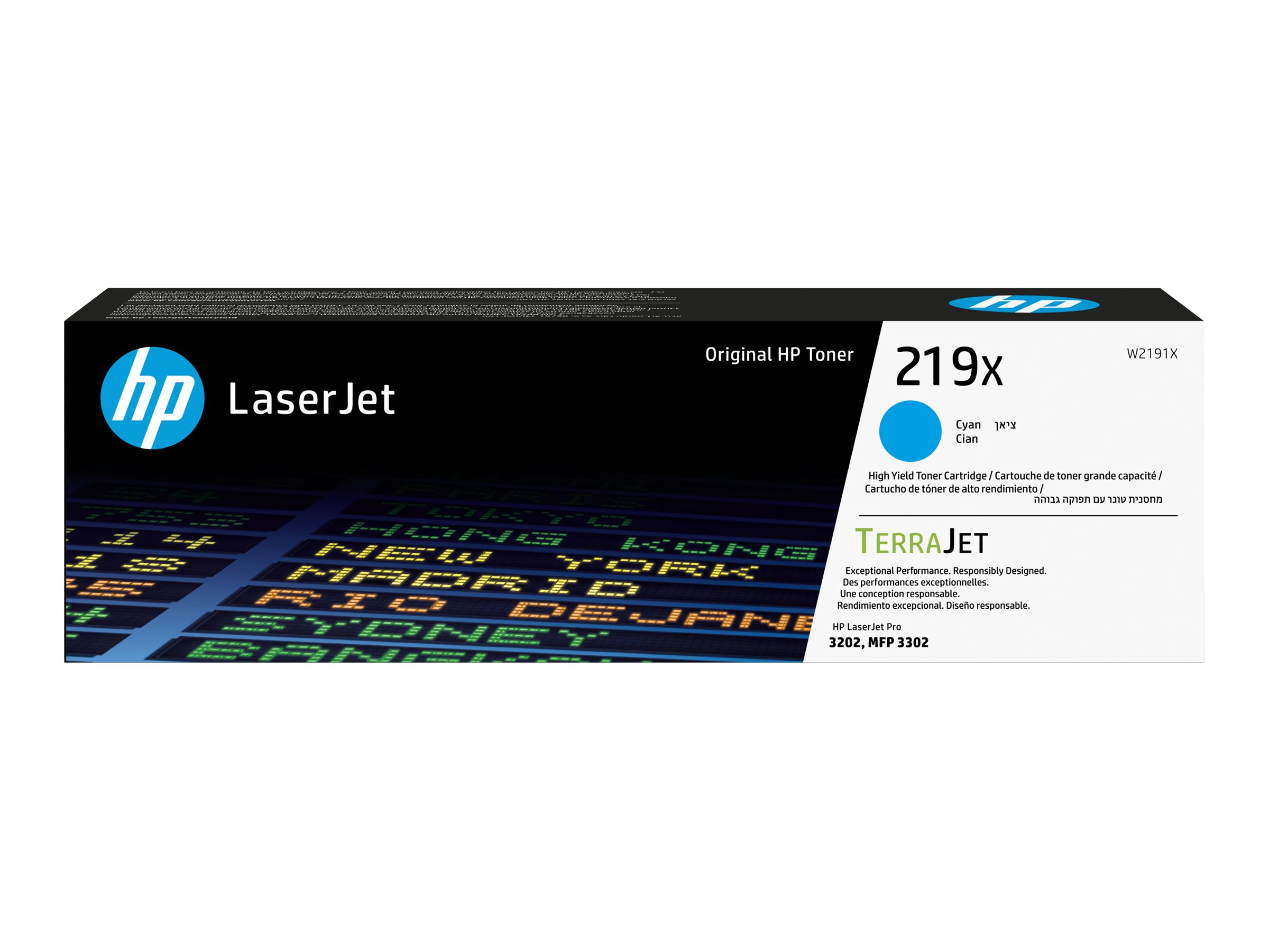 HP Toner cyan grande capacit LaserJet authentique 219X