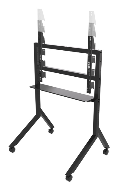 B-TECH Momentum BT8545 - Wagen - f�r Flachbildschirm - Stahl - Schwarz - Bildschirmgr��e: 139.7 - 218 cm (55-86)