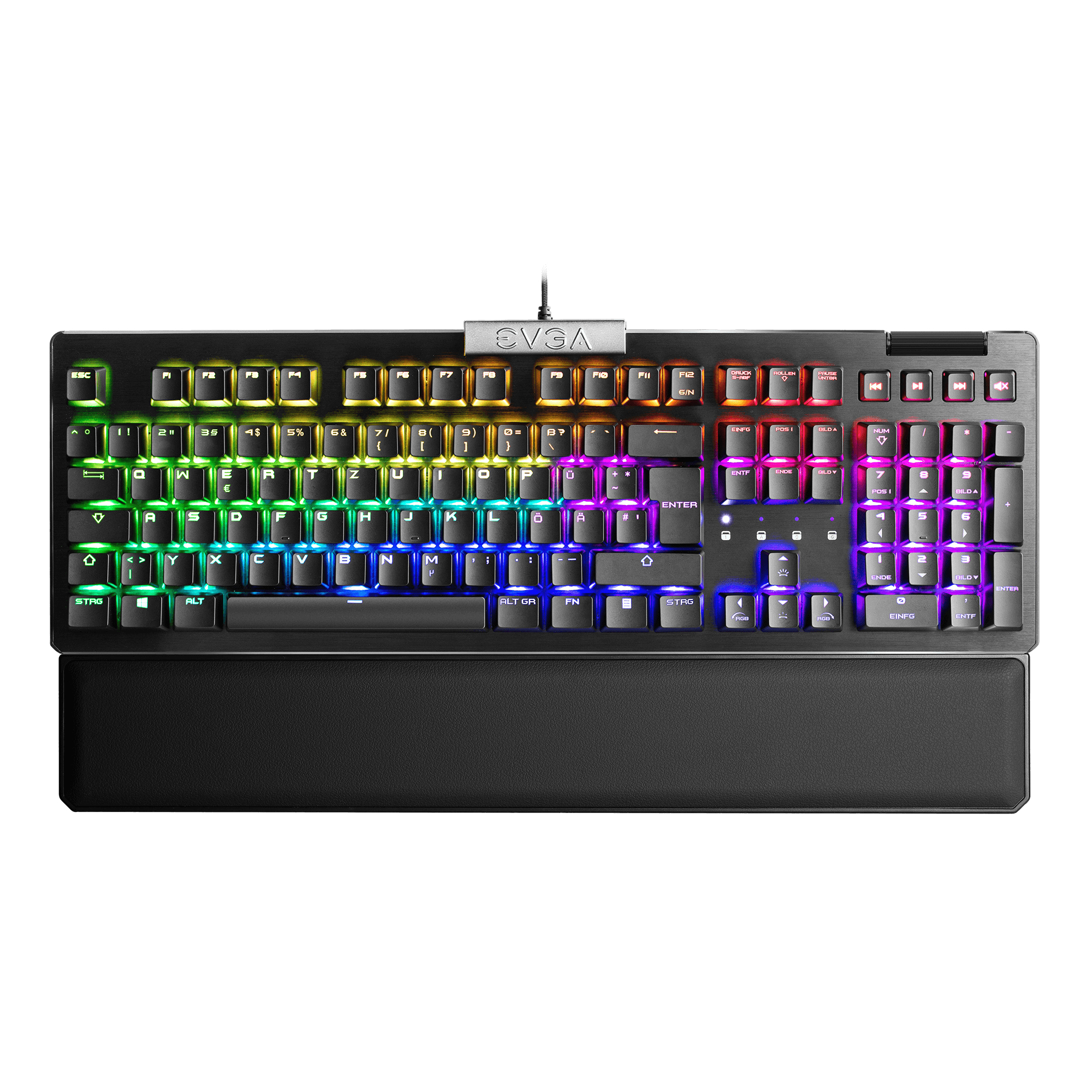 EVGA Z15 tastiera USB Tedesco Nero