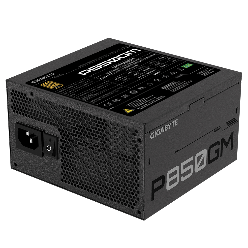 Gigabyte P850GM unidad de fuente de alimentaci�n 850 W 20+4 pin ATX ATX Negro