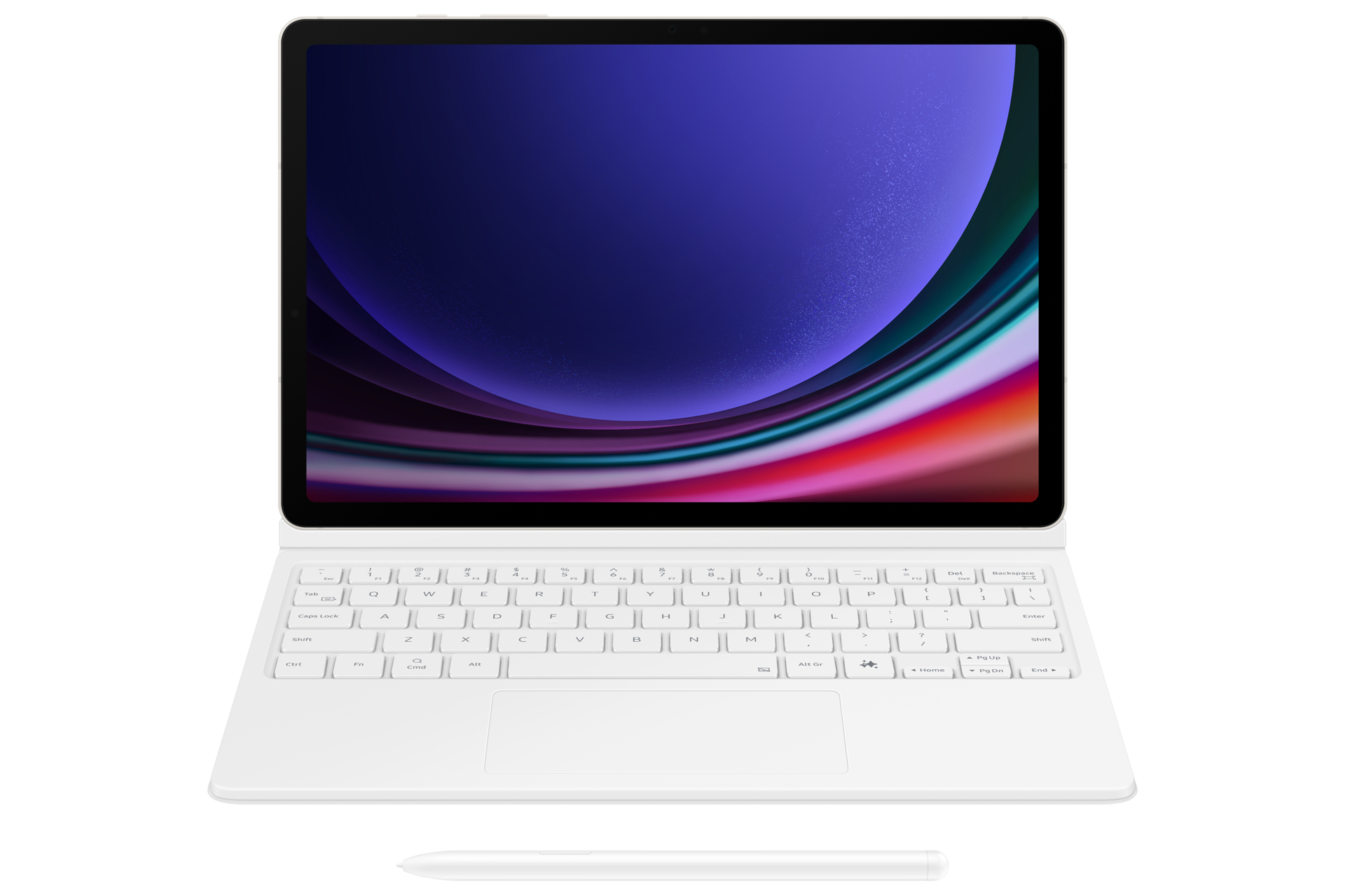 Samsung EF-DX725 QWERTY English Pogo Pin White