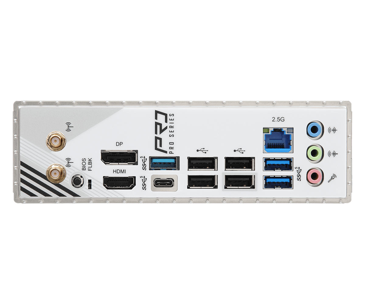 ASRock A620AM PRO RS WIFI - Motherboard - micro ATX - Socket AM5 - AMD A620A Chipsatz - USB 3.2 Gen 1, USB-C 3.2 Gen 1 - 2.5 Gigabit LAN, Wi-Fi 6E, Bluetooth - Onboard-Grafik (CPU erforderlich)