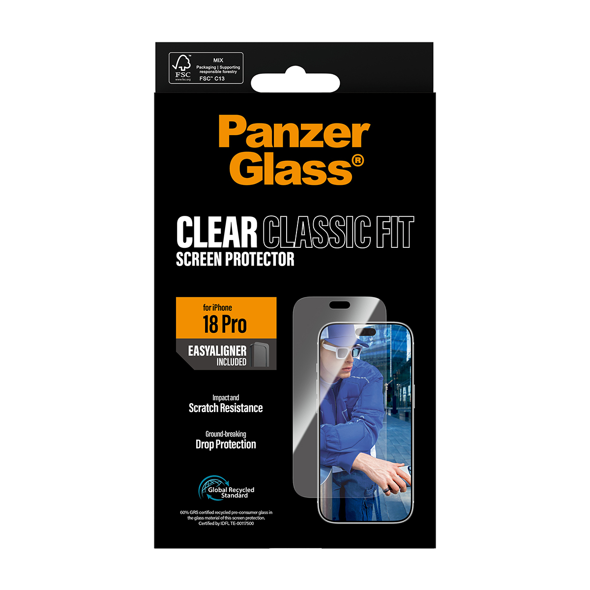 PanzerGlass � Screen Protector iPhone 2026 Pro | Classic fit w. EasyAligner Protector de pantalla 1 pieza(s)