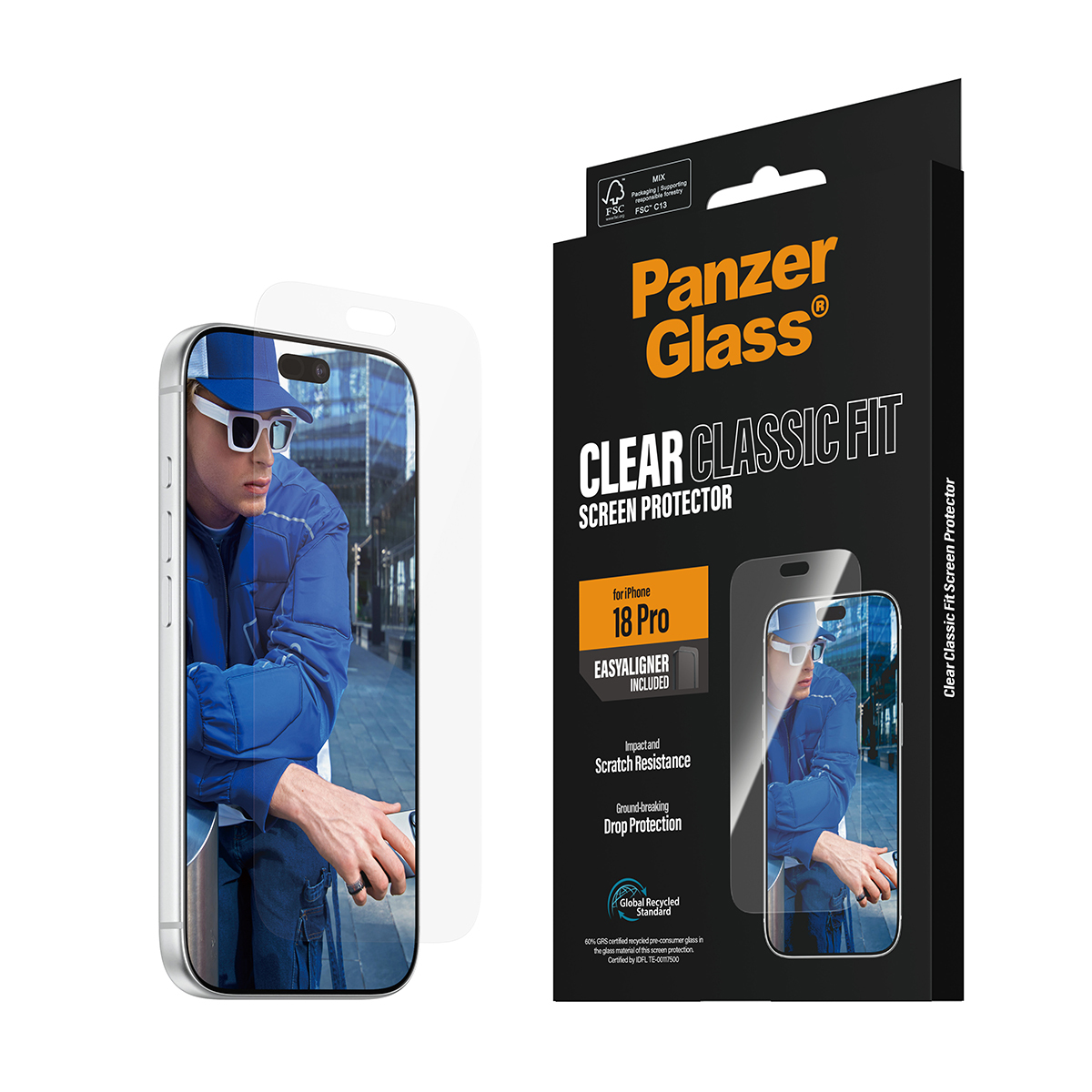 PanzerGlass � Screen Protector iPhone 2026 Pro | Classic fit w. EasyAligner Protector de pantalla 1 pieza(s)