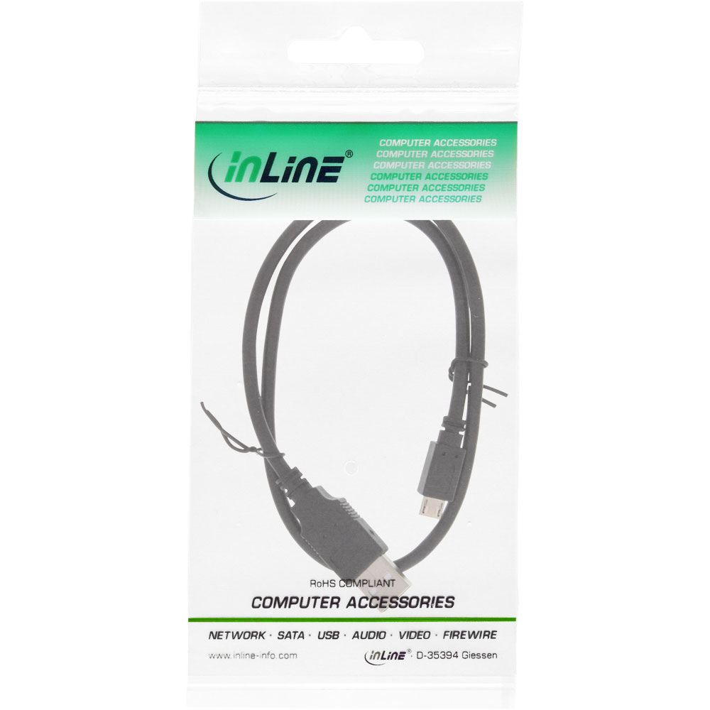 InLine USB-Kabel - Micro-USB Typ B (M) zu USB (M)