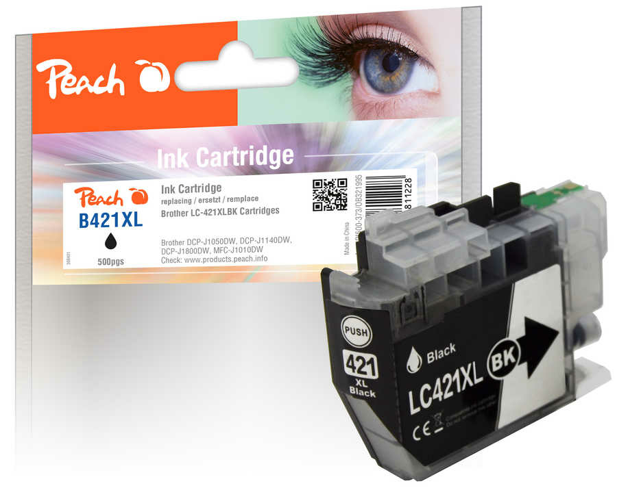 Peach PI500-373 cartuccia dinchiostro 1 pz Compatibile Resa elevata (XL) Nero