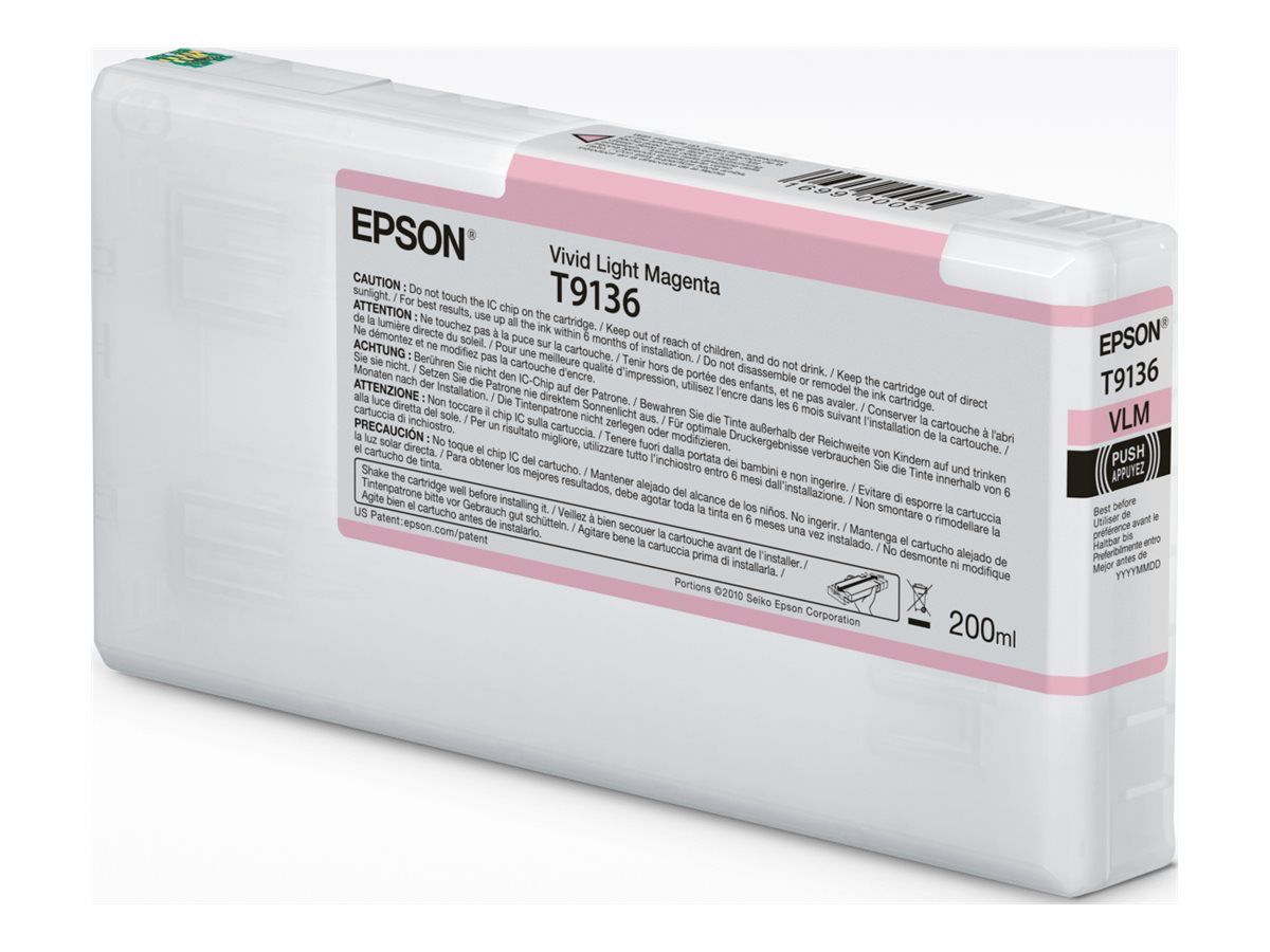 Epson T9136 Vivid Light Magenta Ink Crtg