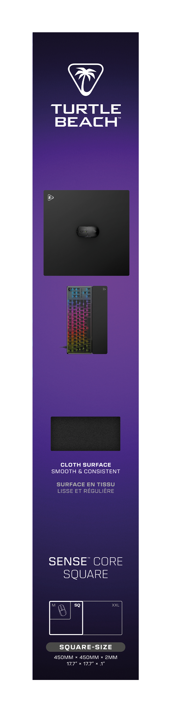 Turtle Beach Gaming-Mauspad Sense Core SQ Schwarz 00228162