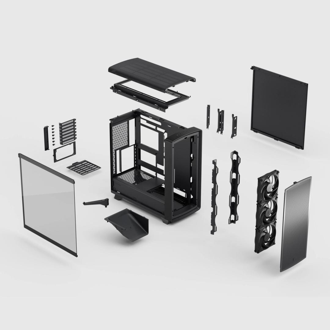 Fractal Design Summit Blackout Light Tint - ATX-Geh�use - E-ATX - Seitenteil mit Fenster (geh�rtetes Glas)