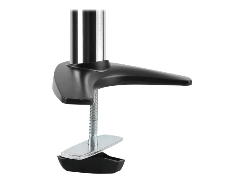 LogiLink Dual monitor desk mount - Befestigungskit - einstellbarer Arm - f�r 2 Monitore - Aluminium, Stahl - metallisch grau - Bildschirmgr��e: 33-68.6 cm (13-27)