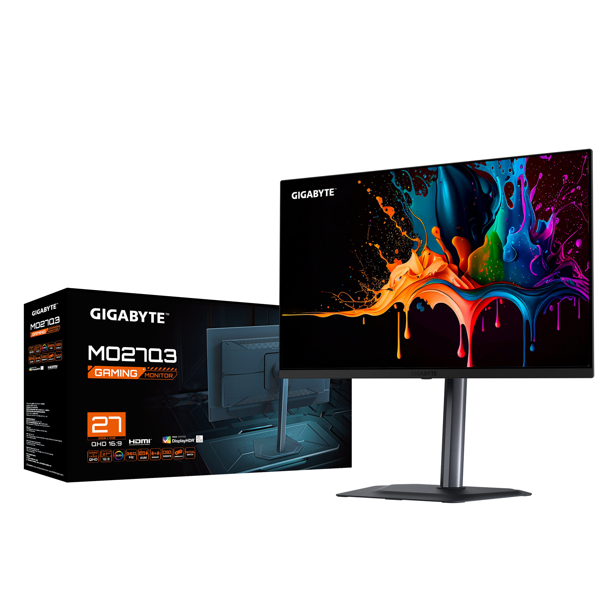 Gigabyte MO27Q3 - OLED-Monitor - Gaming - 67.8 cm (27)