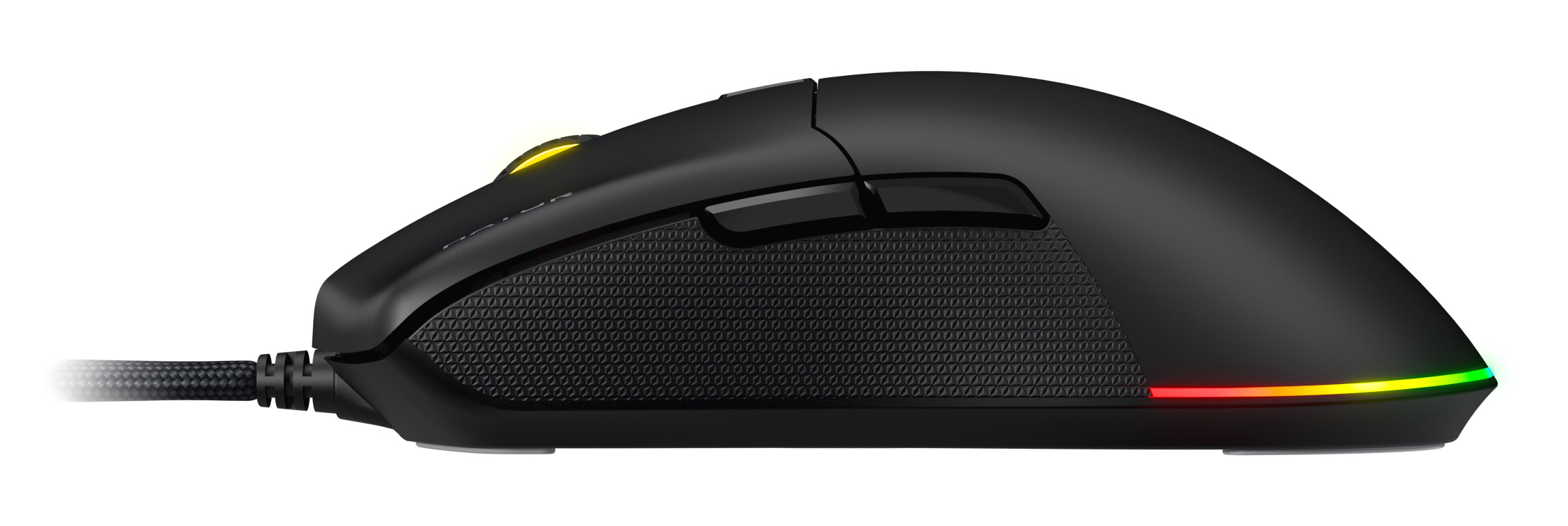 Hator Pulsar 3 black Gaming Mouse - Optical Yellow Switches PixArt PMW - Maus