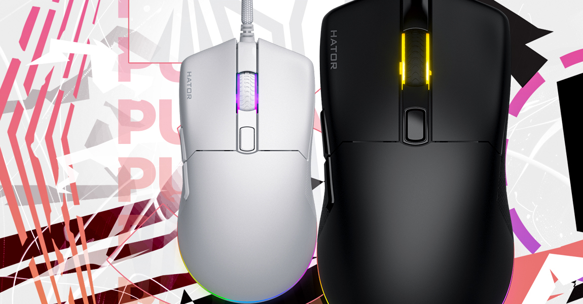 Hator Pulsar 3 black Gaming Mouse - Optical Yellow Switches PixArt PMW - Maus