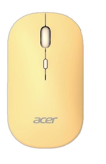Acer Wireless Dual Mode Mouse - Amr130 Yellow - Maus - 1.600 dpi