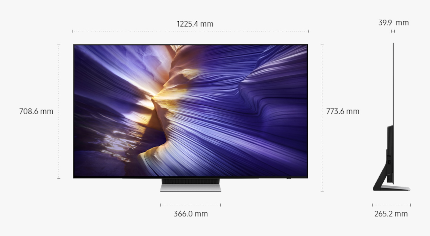Samsung QE55S90FAE 139.7 cm (55) 4K Ultra HD Smart TV Wi-Fi Black - Flachbildschirm (TFT/LCD) - 139,7 cm