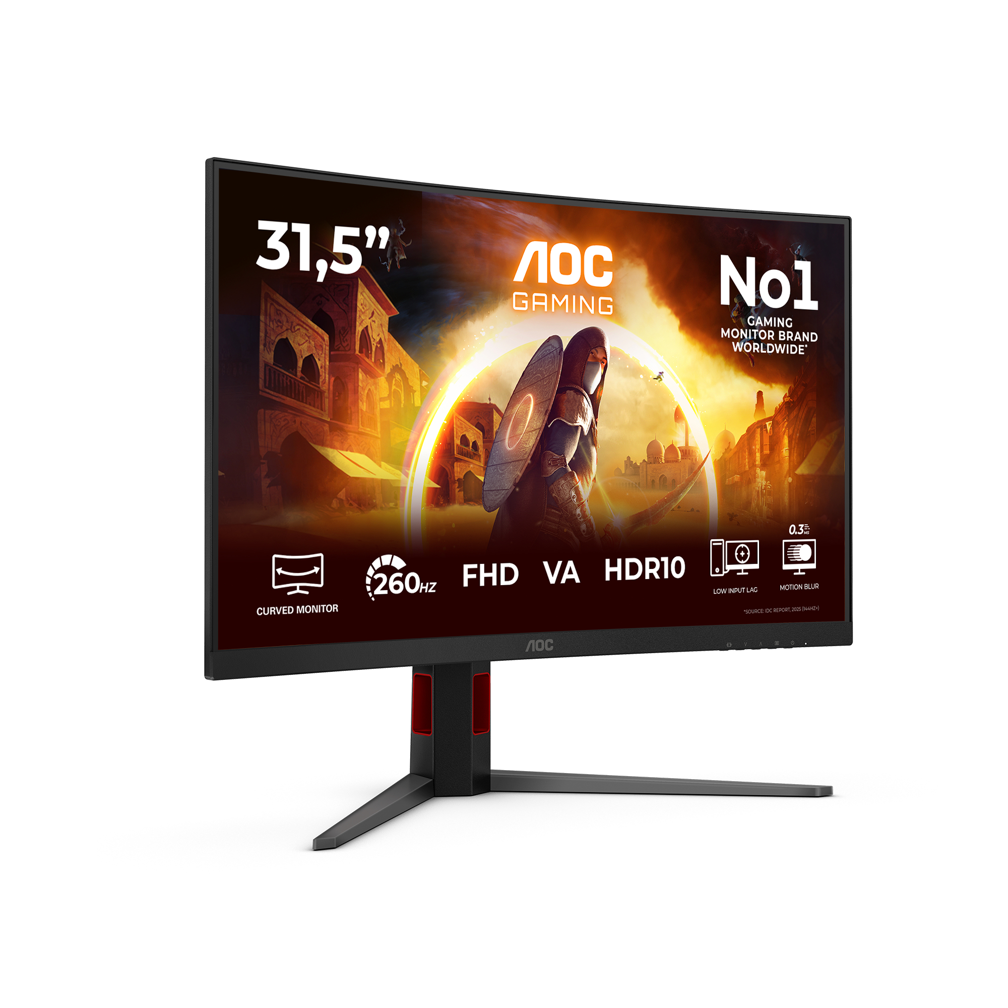 AOC G4 C32G4Z computer monitor 80 cm (31.5) 1920 x 1080 pixels Black, Red