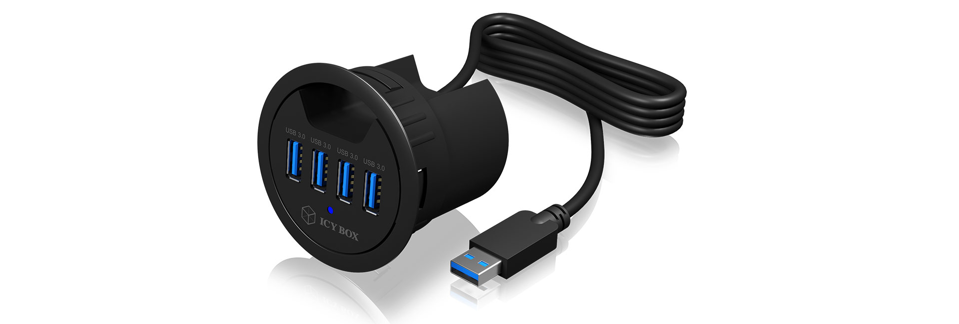 ICY BOX IB-HUB1403 USB 3.2 Gen 1 (3.1 Gen 1) Type-A 5000 Mbit/s Negro