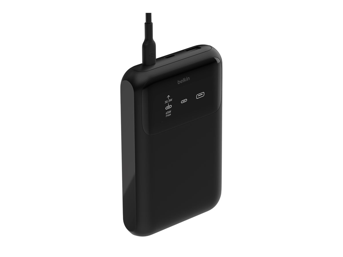 Belkin BoostCharge Pro - Powerbank - 20000 mAh - 65 Watt - Fast Charge, PD - 3 Ausgabeanschlussstellen (24 pin USB-C, USB)