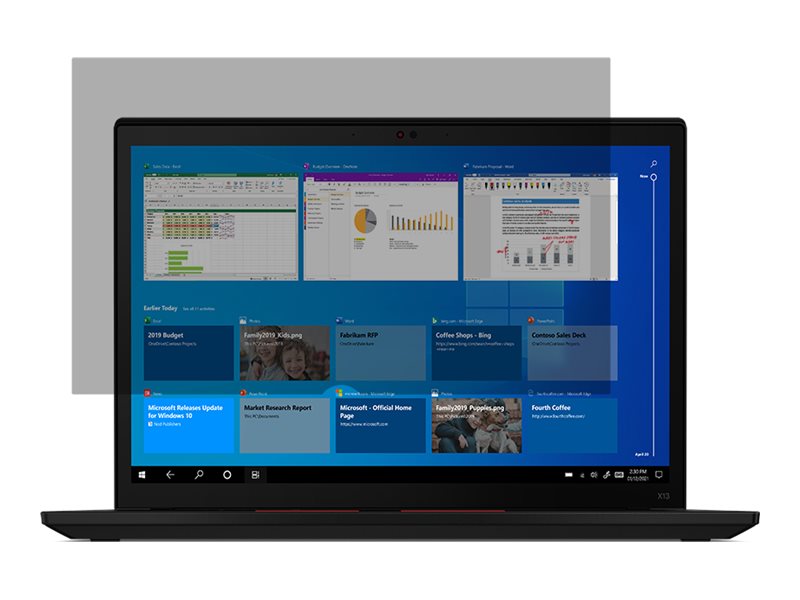 Lenovo 4XJ1M77975 schermo anti-riflesso Filtro per la privacy senza bordi per display