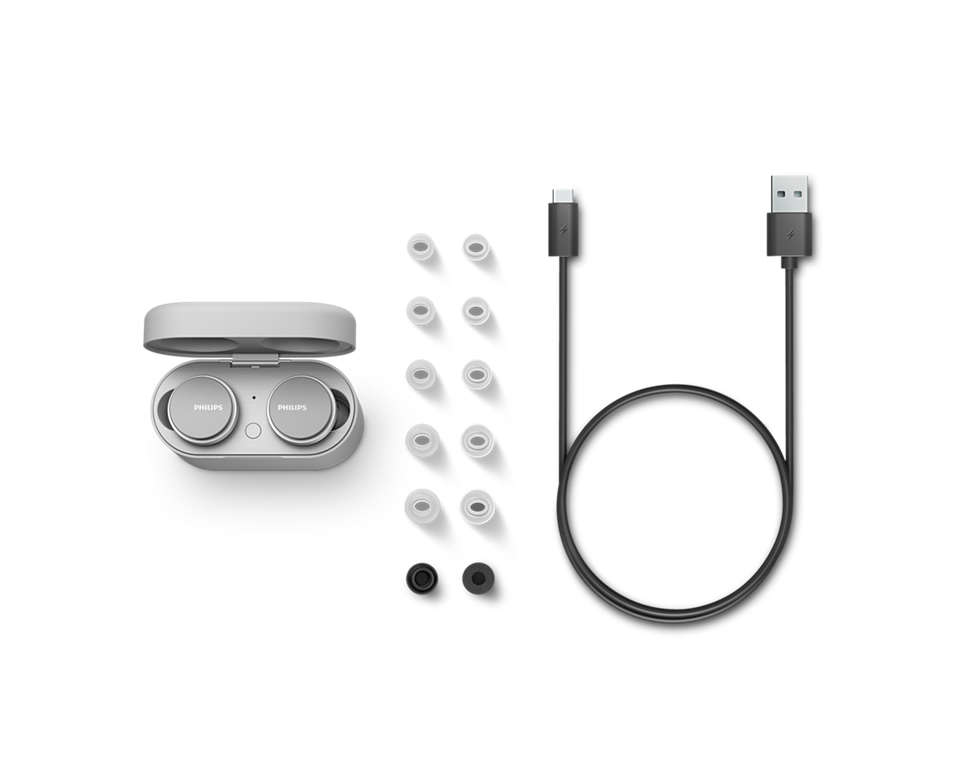 Philips TAT8506WT/00 auricular y casco Auriculares True Wireless Stereo (TWS) Dentro de odo Llamadas/Msica USB Tipo C Bluetooth Blanco