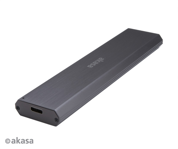 Akasa AK-ENU3M2-03 - SSD-Gehuse - M.2 - PCI Express,PCI Express 2.0,PCI Express 3.0 - 10 Gbit/s - USB Konnektivitt - Schwarz