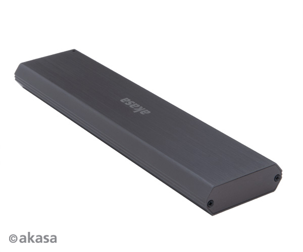 Akasa AK-ENU3M2-03 - SSD-Gehuse - M.2 - PCI Express,PCI Express 2.0,PCI Express 3.0 - 10 Gbit/s - USB Konnektivitt - Schwarz