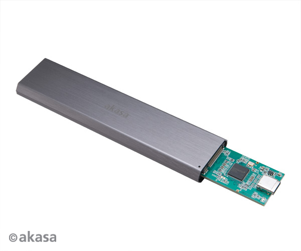 Akasa AK-ENU3M2-03 - SSD-Gehuse - M.2 - PCI Express,PCI Express 2.0,PCI Express 3.0 - 10 Gbit/s - USB Konnektivitt - Schwarz