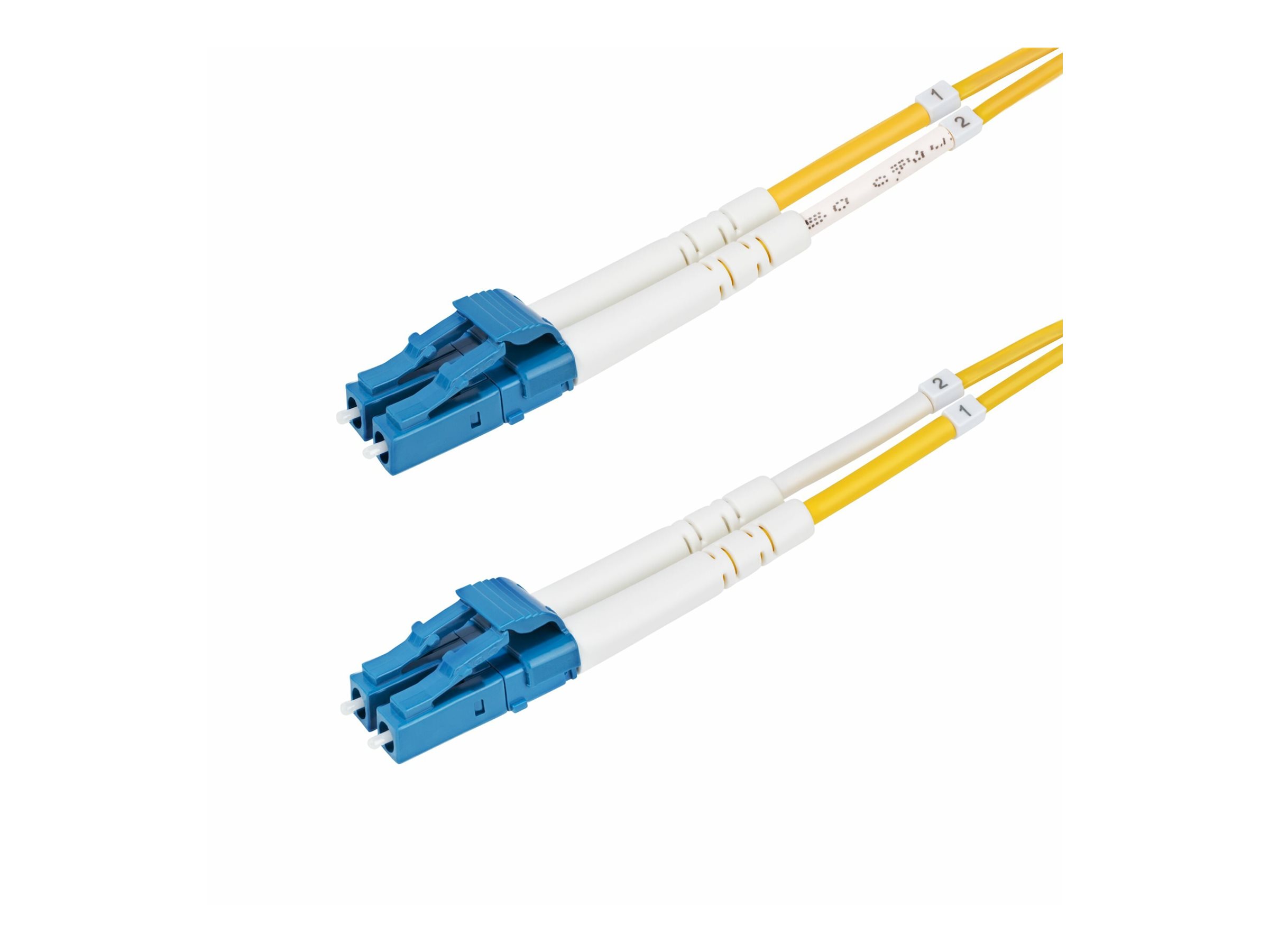 StarTech.com Cable de Fibra ptica Dplex LC a LC (UPC) OS2 Monomodo de 50m - 9/125m - 100G - Resistente a Dobleces - Low Insertion Loss - Cable LSZH - Cable de Parcheo de Fibra