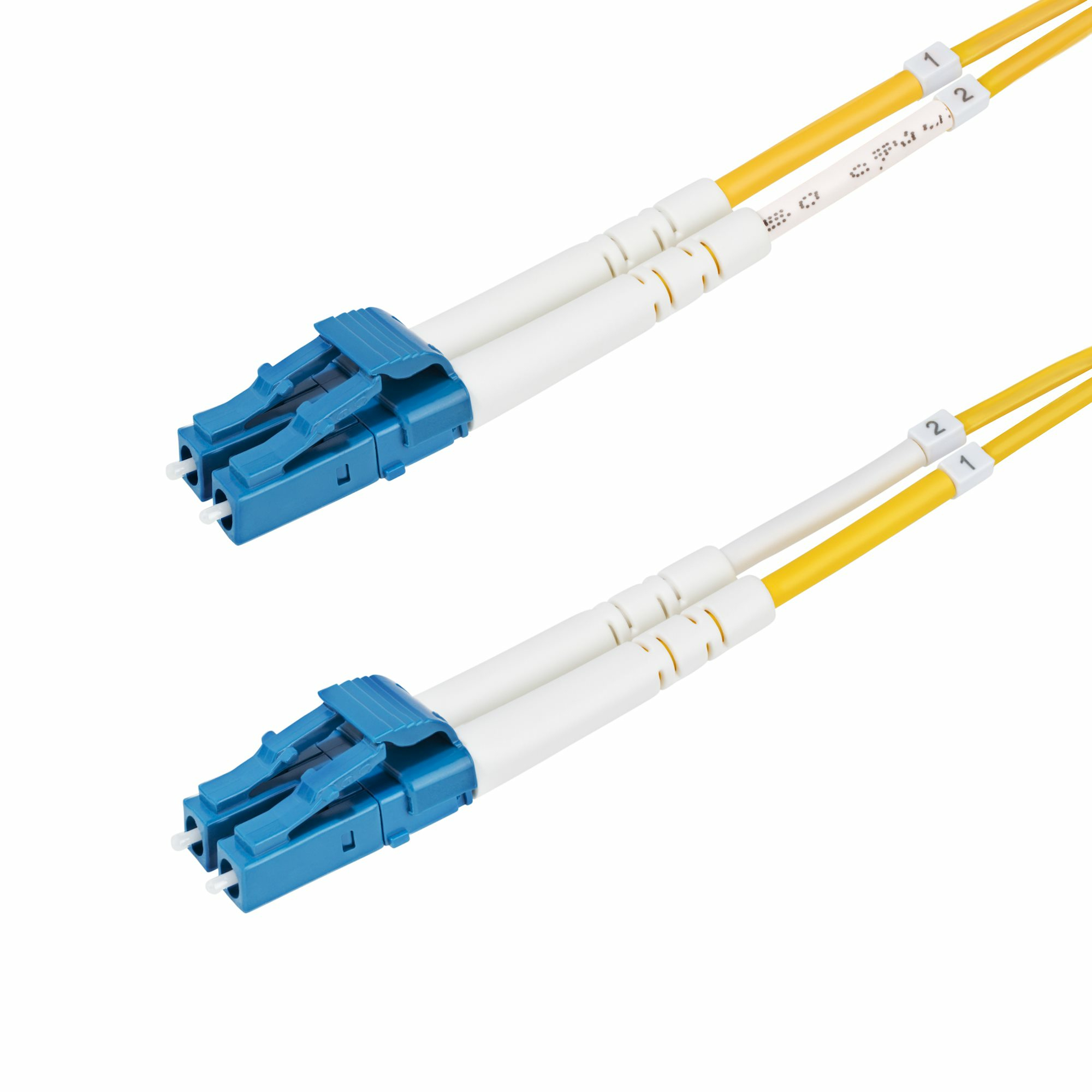 StarTech.com Cable de Fibra ptica Dplex LC a LC (UPC) OS2 Monomodo de 50m - 9/125m - 100G - Resistente a Dobleces - Low Insertion Loss - Cable LSZH - Cable de Parcheo de Fibra