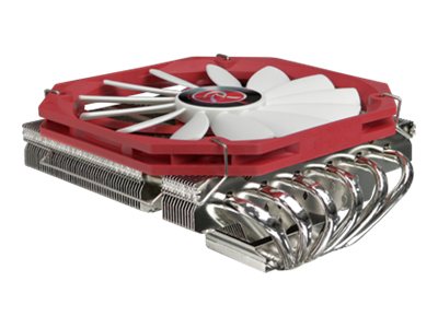 RAIJINTEK Pallas Processeur Refroidisseur 14 cm M�tallique, Rouge