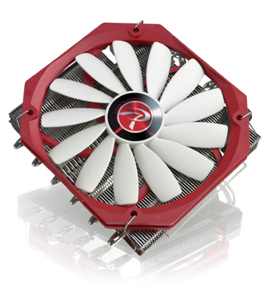 RAIJINTEK Pallas Processeur Refroidisseur 14 cm M�tallique, Rouge