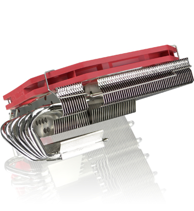 RAIJINTEK Pallas Processeur Refroidisseur 14 cm M�tallique, Rouge
