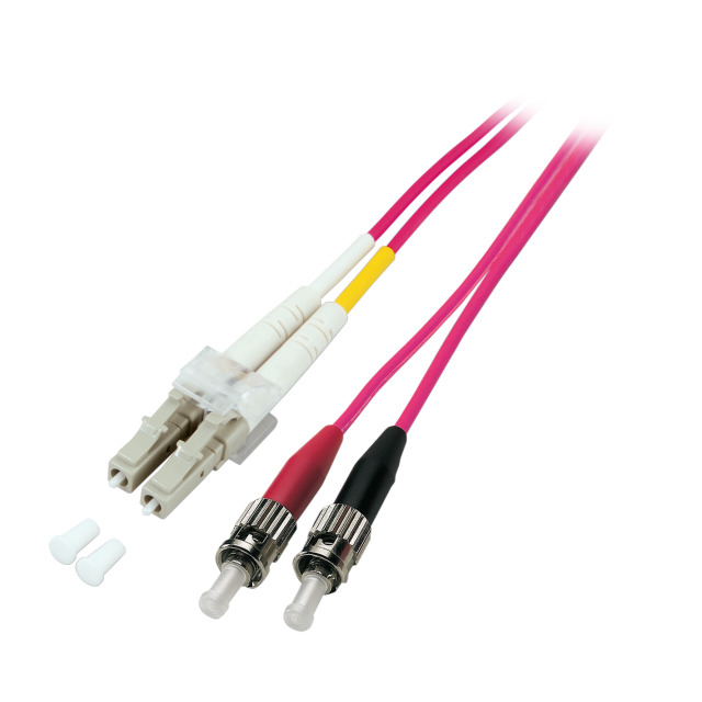 EFB Elektronik LC-ST 50/125 cable de fibra optica 1 m OM4 Rosa