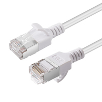 MicroConnect CAT6A U-FTP Slim LSZH Network Cable White - Kabel - Netzwerk