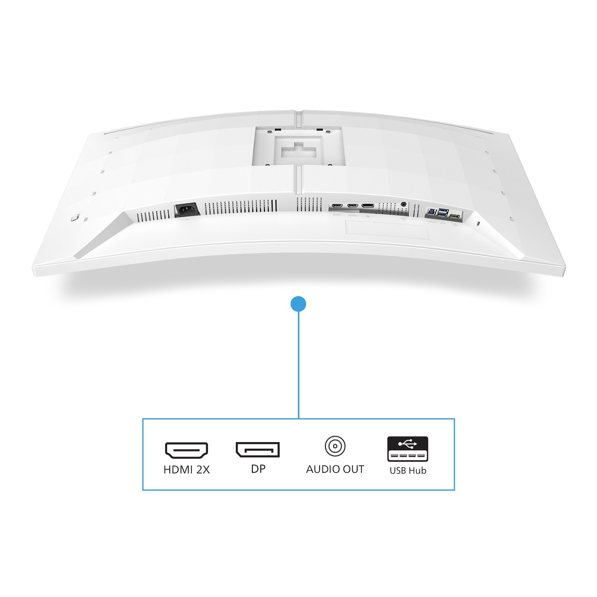 Philips 34M2C5501A/00 computer monitor 86.4 cm (34) 3440 x 1440 pixels Wide Quad HD LCD White