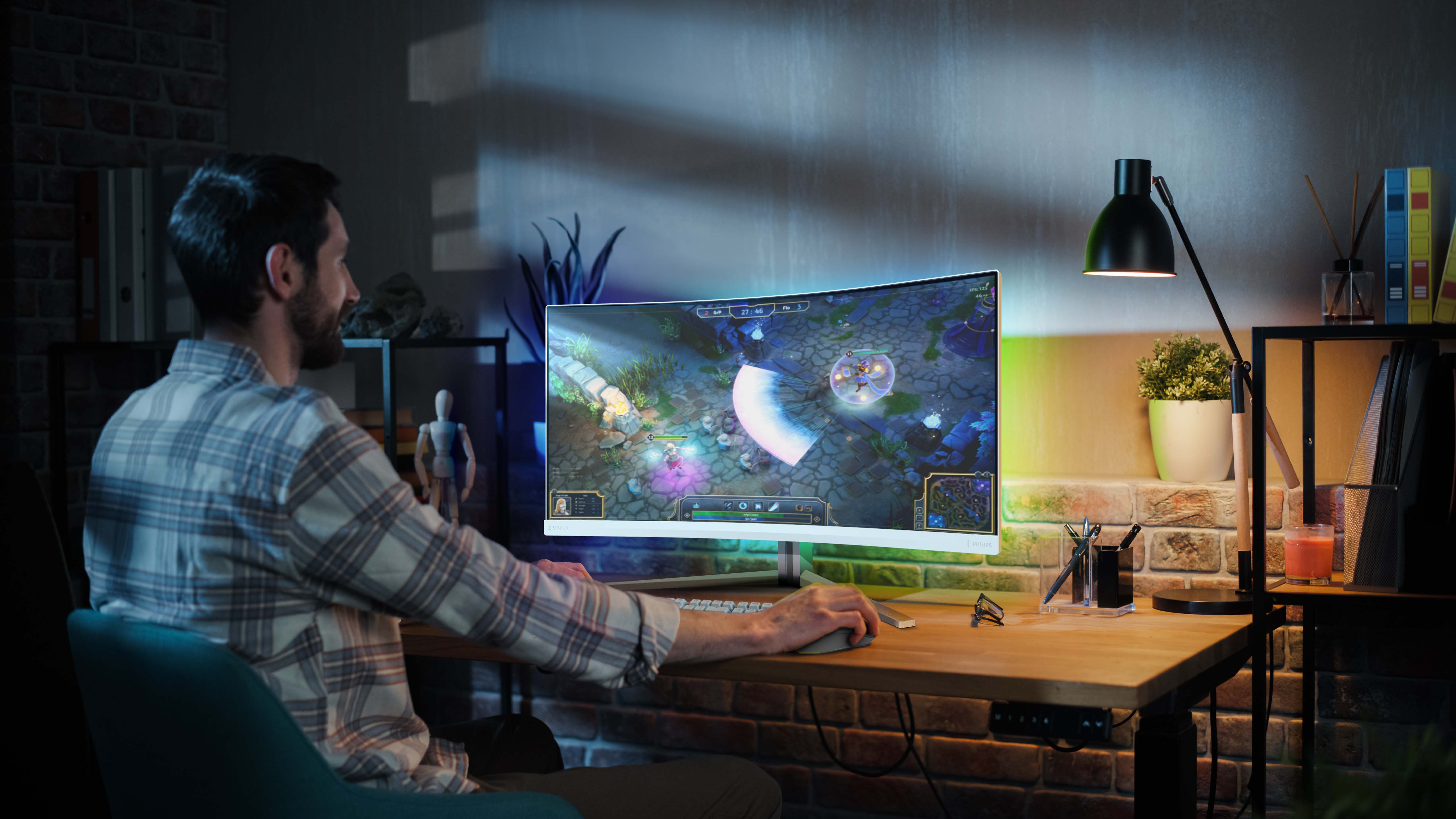 Philips 34M2C5501A/00 computer monitor 86.4 cm (34) 3440 x 1440 pixels Wide Quad HD LCD White