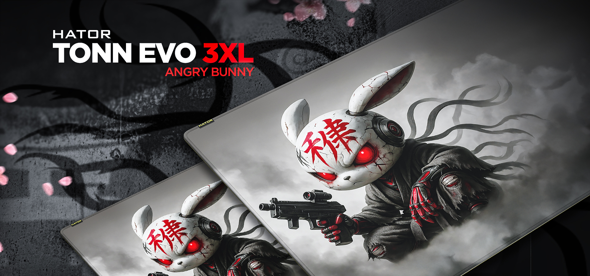 HATOR Tonn EVO 3XL Angry bunny Alfombrilla de rat�n para juegos Multicolor