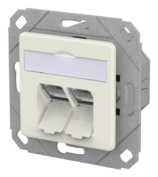 METZ CONNECT 130E381102-I presa energia RJ-45 Bianco