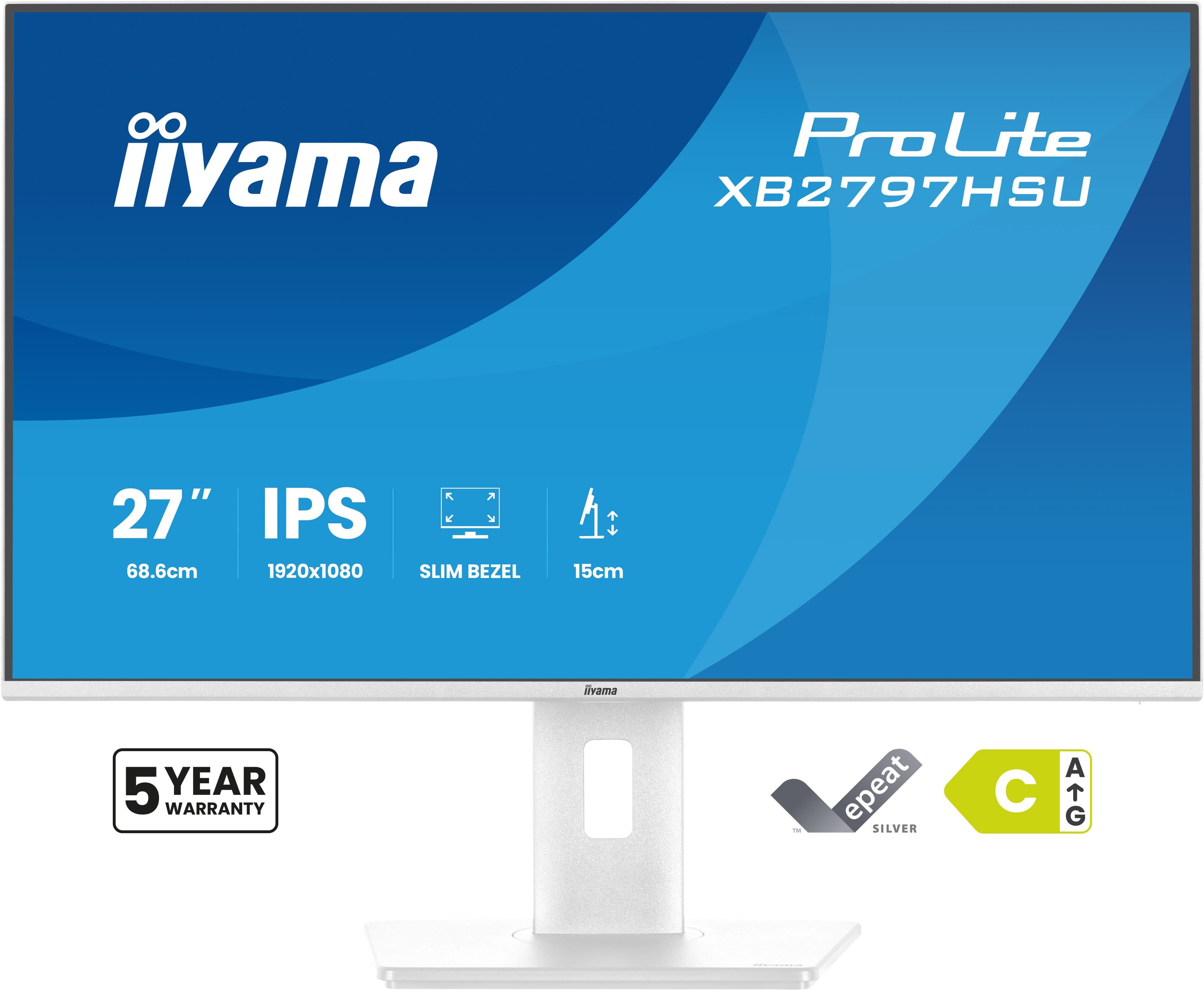 Iiyama TFT XB2797HSU IPS 27//HDMI/DP/USB Hub/MPRT - Flachbildschirm (TFT/LCD) - 27