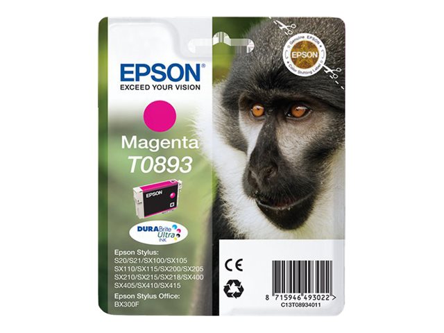 Epson Monkey Cartucho T0893 magenta (etiqueta RF)