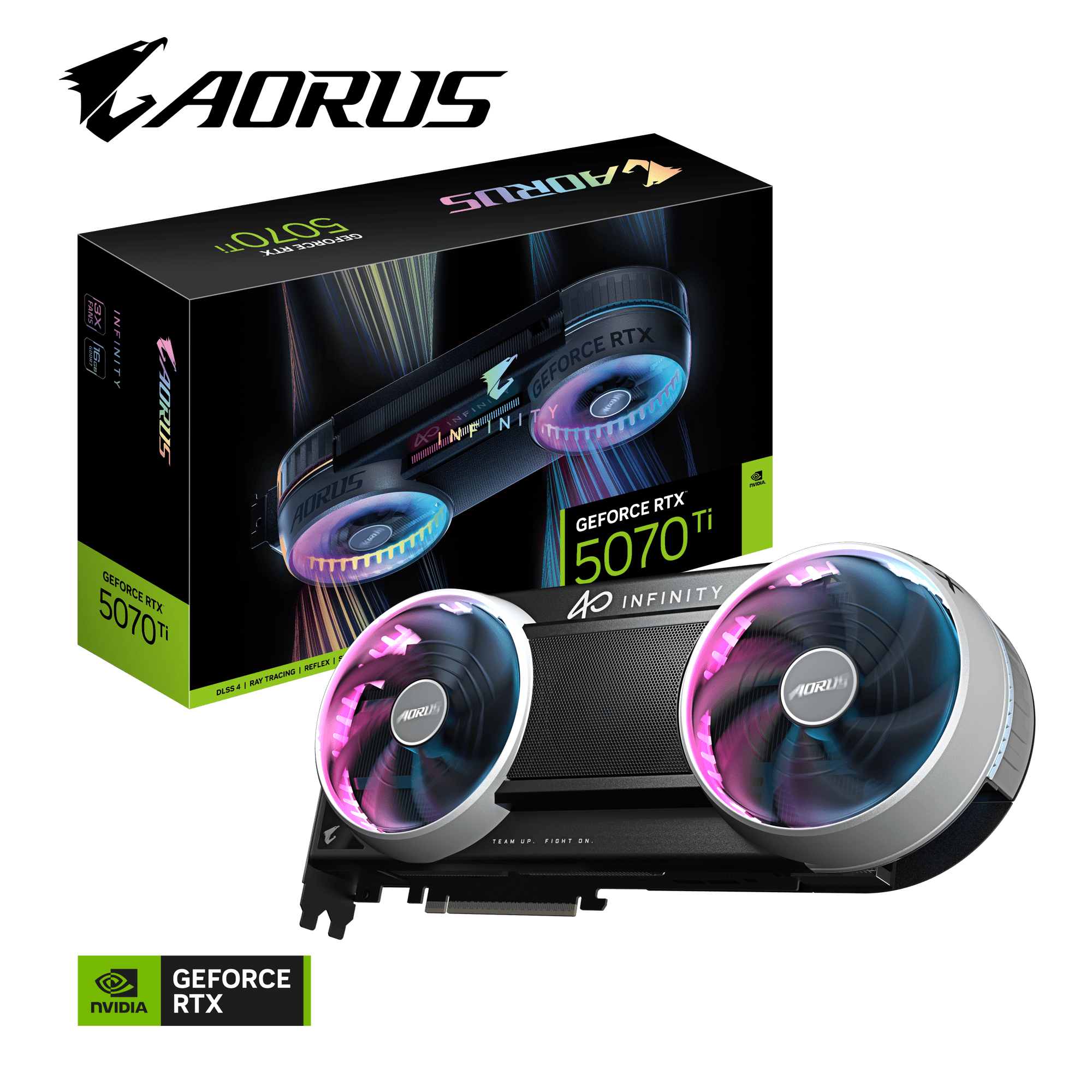 GIGABYTE AORUS GeForce RTX 5070 Ti INFINITY 16G Tarjeta Gr�fica