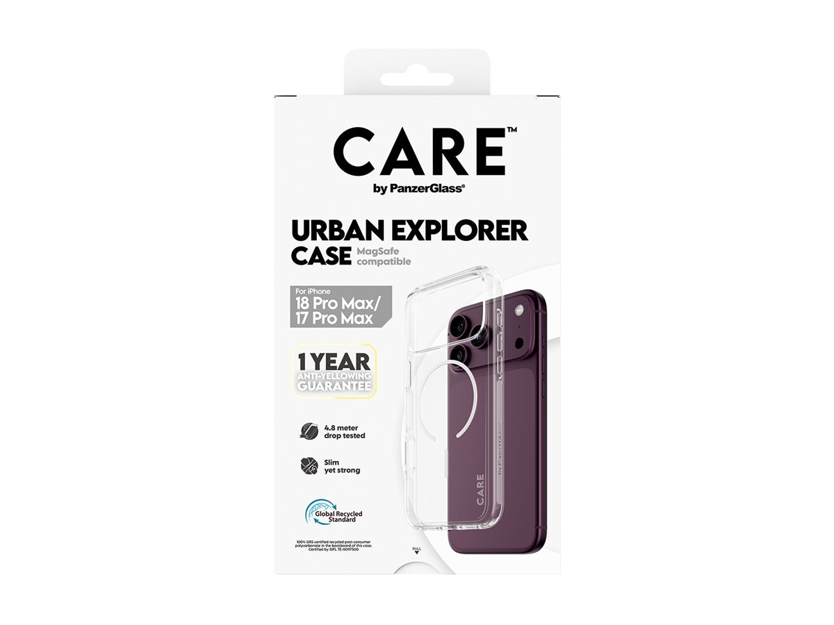 PanzerGlass CARE by � Urban Explorer Case Transparent w. White Magsafe iPhone 18 Pro Max | 17 Pro Max coque de protection pour t�l�phones portables Housse